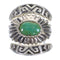 Silver Southwestern Turquoise Stackable Ring Set Size 5-1/2 AX87346
